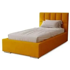 Höffner Polsterbett mit Stauraum Draven ¦ gelb ¦ Maße (cm): B: 115 H: 100