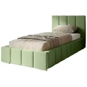 Höffner Polsterbett mit Stauraum Margate ¦ grün ¦ Maße (cm): B: 105 H: 100