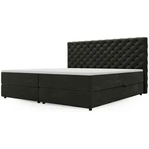 GrainGold Boxbett mit Stauraum Belford ¦ grau ¦ Maße (cm): B: 148 H: 119