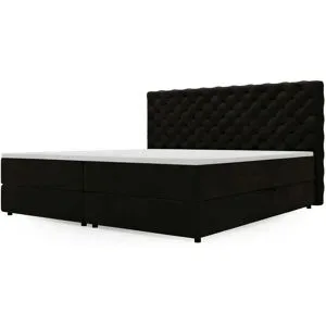 GrainGold Boxbett mit Stauraum Belford ¦ schwarz ¦ Maße (cm): B: 168 H: 119