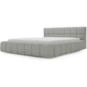 GrainGold Polsterbett mit Stauraum Alcester ¦ grau ¦ Maße (cm): B: 180 H: 85