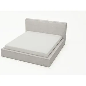 GrainGold Polsterbett mit Bettkasten Malton ¦ grau ¦ Maße (cm): B: 215 H: 100