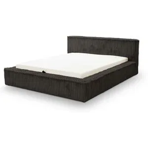 GrainGold Polsterbett mit Stauraum Langport ¦ schwarz ¦ Maße (cm): B: 175 H: 85