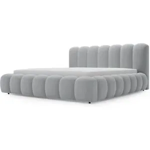 GrainGold Polsterbett mit Stauraum Avianna ¦ grau ¦ Maße (cm): B: 202 H: 93