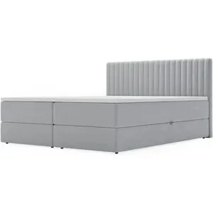 GrainGold Boxbett mit Stauraum Maine ¦ grau ¦ Maße (cm): B: 205 H: 105