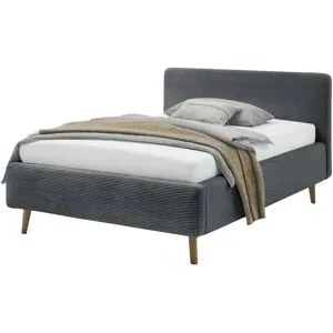 Höffner Polsterbett  Mattis ¦ schwarz ¦ Maße (cm): B: 141 H: 105
