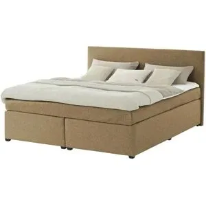 Höffner Boxspringbett mit Matratze und Topper  H3 Duke ¦ gelb ¦ Maße (cm): B: 187 H: 104