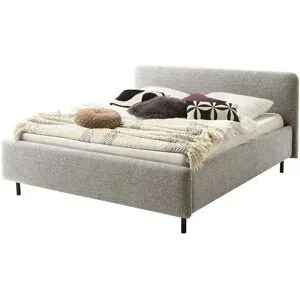 Höffner Polsterbett in meliertem Webstoff Primo ¦ beige ¦ Maße (cm): B: 184 H: 105