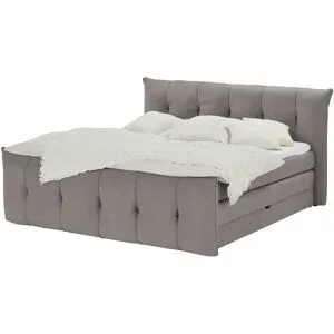 switch Boxspringbett mit Bettkasten Sofia ¦ grau ¦ Maße (cm): B: 184 H: 113
