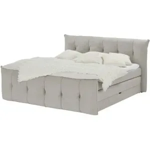 switch Boxspringbett mit Bettkasten Sofia ¦ grau ¦ Maße (cm): B: 184 H: 113