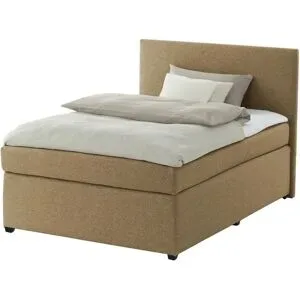 Höffner Boxspringbett mit Matratze und Topper  H3 Duke ¦ gelb ¦ Maße (cm): B: 97 H: 104