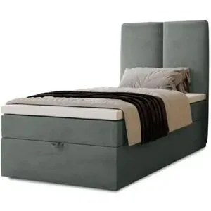 Höffner Boxbett mit Stauraum  Macclesfield ¦ grau ¦ Maße (cm): B: 101 H: 110