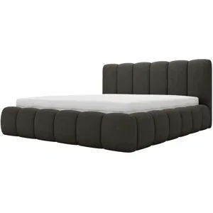 GrainGold Polsterbett mit Stauraum Cloud Bouclé-Stoff ¦ schwarz ¦ Maße (cm): B: