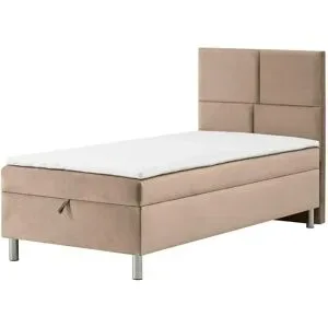 Höffner Boxbett mit Bettkasten Adria ¦ beige ¦ Maße (cm): B: 100 H: 110