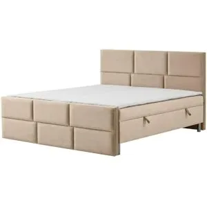 Höffner Boxbett mit Bettkasten Adria ¦ beige ¦ Maße (cm): B: 160 H: 110