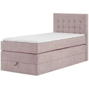 Höffner Boxspringbett mit Bettkasten Barcelona ¦ rosa/pink ¦ Maße (cm): B: 90 H: 110