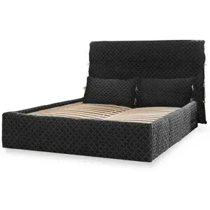 Miuform Polsterbett gemustert Sleepy Luna ¦ schwarz ¦ Maße (cm): B: 166 H: 105