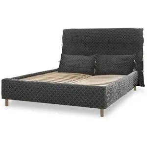 Miuform Polsterbett gemustert Sleepy Luna ¦ grau ¦ Maße (cm): B: 186 H: 112
