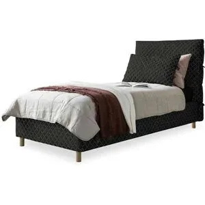 Miuform Polsterbett gemustert Sleepy Luna ¦ schwarz ¦ Maße (cm): B: 96 H: 112