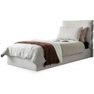 Miuform Polsterbett gemustert Sleepy Luna ¦ beige ¦ Maße (cm): B: 96 H: 105