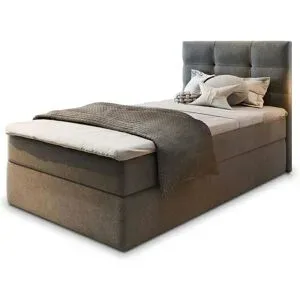 MASSENO Boxbett mit Bettkasten Glos ¦ grau ¦ Maße (cm): B: 100 H: 98