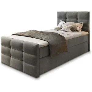 MASSENO Boxbett mit Bettkasten Amon ¦ grau ¦ Maße (cm): B: 90 H: 98