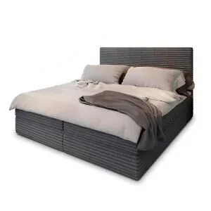 MASSENO Boxbett mit Bettkasten Pisa ¦ grau ¦ Maße (cm): B: 160 H: 98
