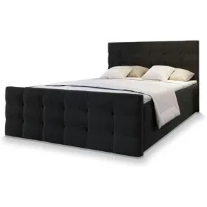 MASSENO Boxbett mit Bettkasten Amon ¦ schwarz ¦ Maße (cm): B: 160 H: 98