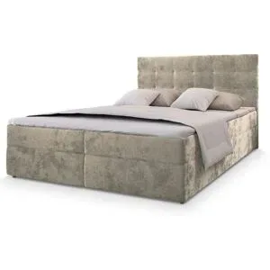 MASSENO Boxbett mit Bettkasten Glos ¦ beige ¦ Maße (cm): B: 180 H: 98