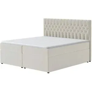 Höffner Boxbett mit Bettkasten Belek ¦ beige ¦ Maße (cm): B: 180 H: 125