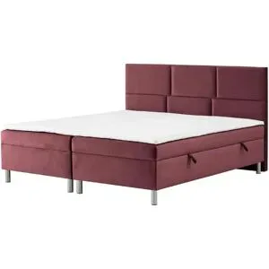 Höffner Boxbett mit Bettkasten Adria ¦ rot ¦ Maße (cm): B: 160 H: 110