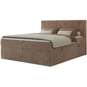 Höffner Boxbett mit Bettkasten Tiliano ¦ braun ¦ Maße (cm): B: 144 H: 119