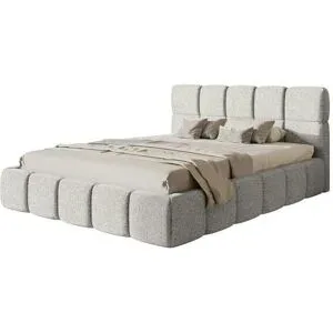 Selsey Polsterbett mit Lattenrost Cloudy ¦ grau ¦ Maße (cm): B: 160 H: 60