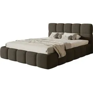 Selsey Polsterbett mit Bettkasten Cloudy ¦ braun ¦ Maße (cm): B: 220 H: 96