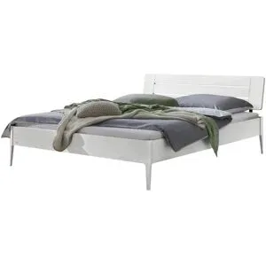 HASENA Holzbett Buche Busseto ¦ weiß ¦ Maße (cm): B: 146 H: 85