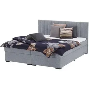 Höffner Boxbett  Didcot ¦ grau ¦ Maße (cm): B: 187 H: 104