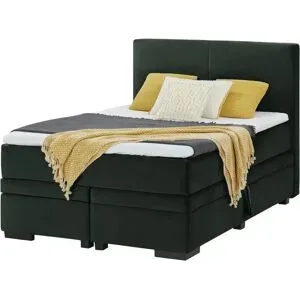Boxspringbett mit Bettkasten Boxi Classic ¦ grün ¦ Maße (cm): B: 140 H: 125