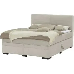 Boxspringbett mit Bettkasten Boxi Classic ¦ beige ¦ Maße (cm): B: 160 H: