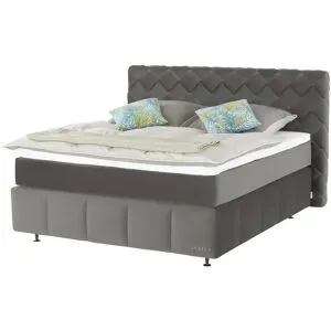 Jette Home Boxspringbett  Braid ¦ grau ¦ Maße (cm): B: 202 H: 123