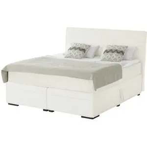 Boxspringbett mit Bettkasten Boxi Urban ¦ creme ¦ Maße (cm): B: 180 H: 125