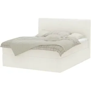Boxspringbett  Boxi Classic ¦ creme ¦ Maße (cm): B: 180 H: 125
