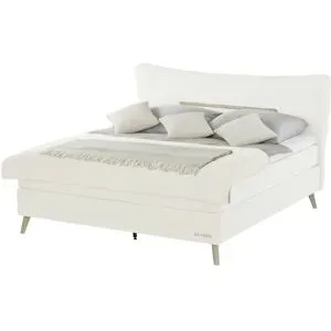 SKAGEN STUDIO Boxspringbett  Vestre ¦ creme ¦ Maße (cm): B: 214 H: 123