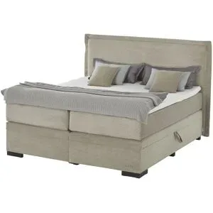 Jette Home Boxspringbett mit Bettkasten  Adapt ¦ beige ¦ Maße (cm): B: 182 H: