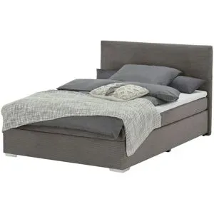 Höffner Boxbett Cord  Härtegrad H3  140x200 cm Moseley ¦ braun ¦ Maße (cm): B: 147 H: