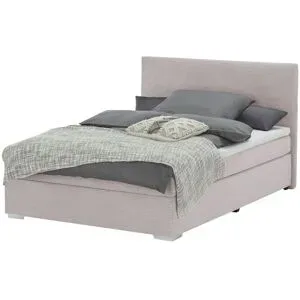 Höffner Boxbett Cord  Härtegrad H3  140x200 cm Moseley ¦ rosa/pink ¦ Maße (cm): B: 147