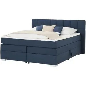 Höffner Boxspringbett  Kex 2.0 ¦ blau ¦ Maße (cm): B: 202 H: 111