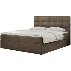 Höffner Boxbett mit Bettkasten Erni ¦ braun ¦ Maße (cm): B: 160 H: 110