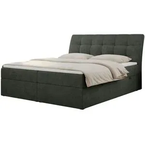 Höffner Boxbett mit Bettkasten Diegos ¦ grau ¦ Maße (cm): B: 200 H: 118