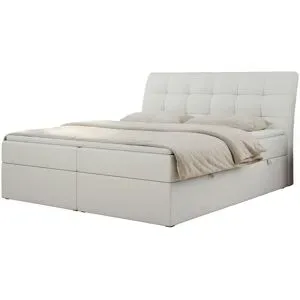 Höffner Boxbett mit Bettkasten Diegos ¦ weiß ¦ Maße (cm): B: 120 H: 118