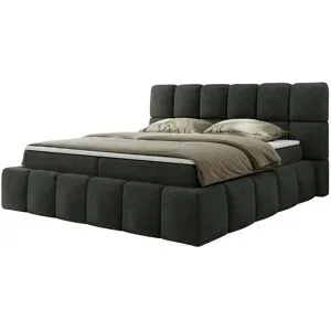 Höffner Boxbett mit Bettkasten Nira ¦ grau ¦ Maße (cm): B: 194 H: 113